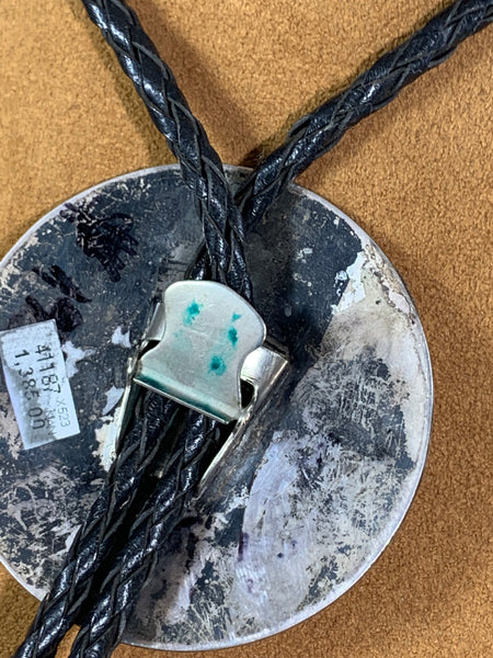 Vintage Zuni Chief Bolo Tie (circa 1950s)