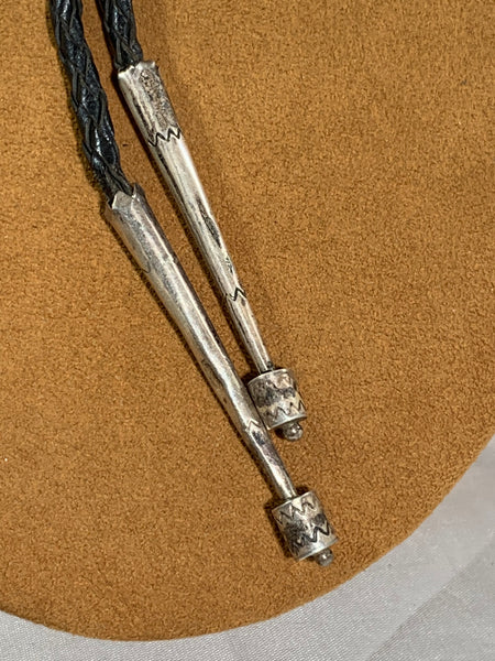 Vintage Zuni Chief Bolo Tie (circa 1950s)