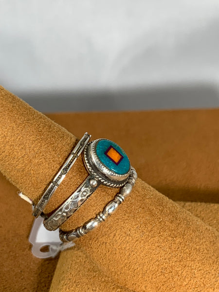 Stackable Oval Rings by Valerie and Benny Aldrich
