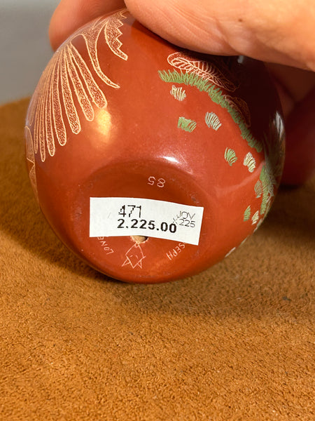 Vintage Rare Animal Menagerie Miniature Pot by Joseph Lonewolf
