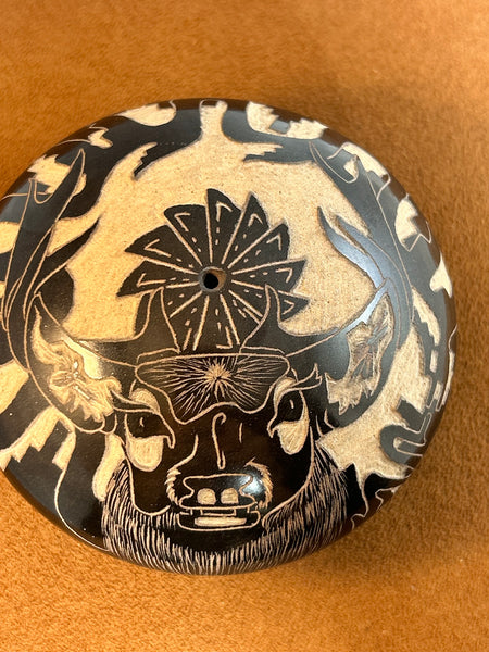 Elk Seed Pot by Luciano Naranjo