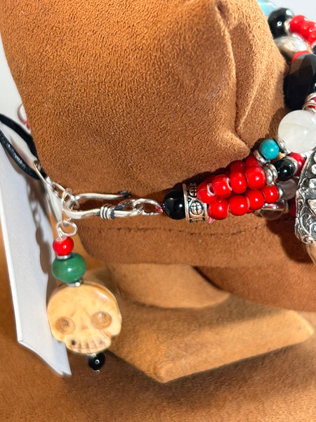 Day of the Dead Charm Bracelet by Kim Yubeta.