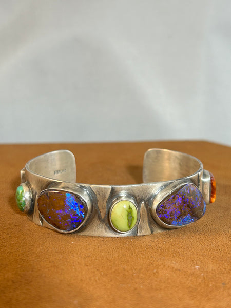 Boulder Opal Stacking Cuff by Victoria Maase Stoll