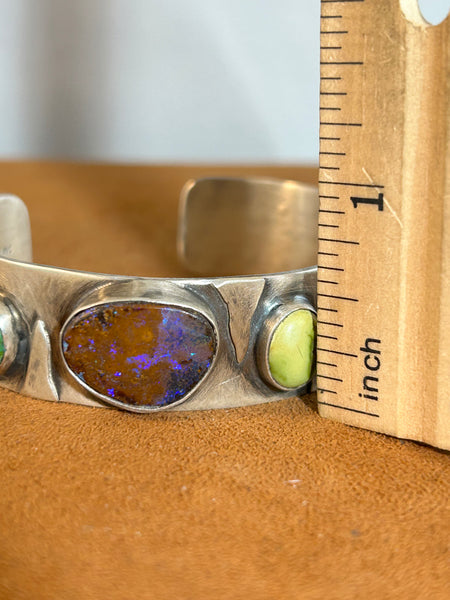 Boulder Opal Stacking Cuff by Victoria Maase Stoll
