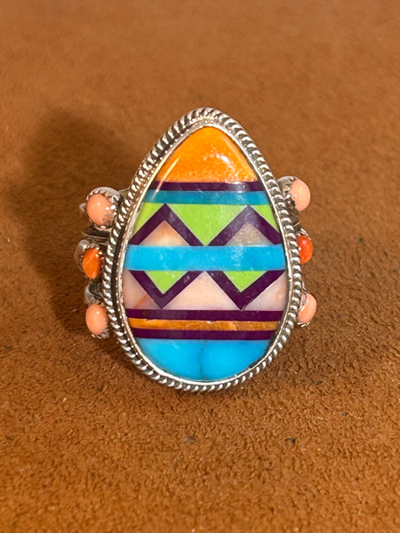 Easter Egg Inlay Ring by Aldrich Arts