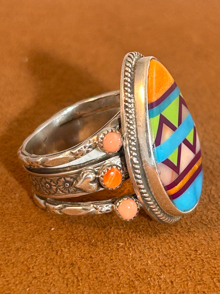 Easter Egg Inlay Ring by Aldrich Arts