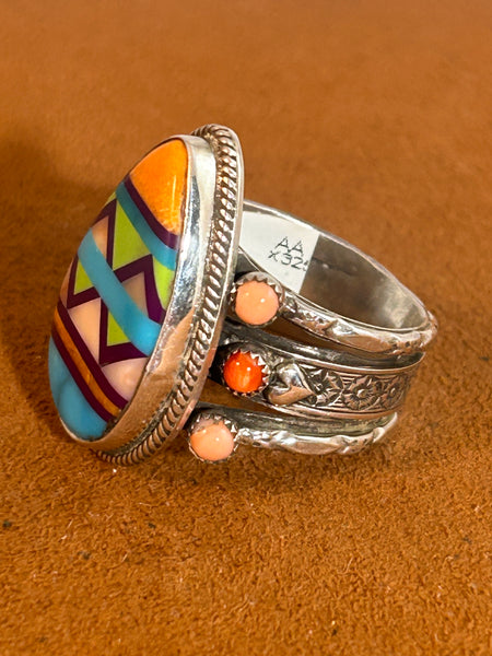 Easter Egg Inlay Ring by Aldrich Arts
