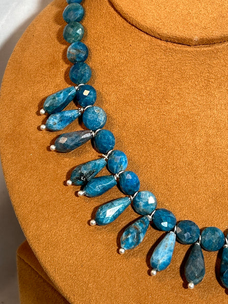 Bib Apatite Necklace by Gloria Sawin