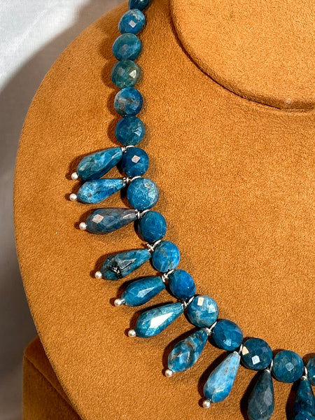 Bib Apatite Necklace by Gloria Sawin