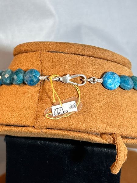 Bib Apatite Necklace by Gloria Sawin