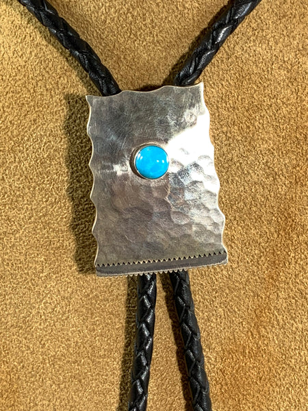 Sterling Silver and Turquoise Bolo by Clif Doran