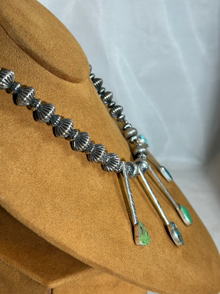 Five Stone Teardrop Necklace by Mary Teller