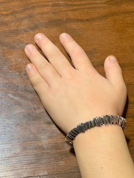 Childs Silver Ice Cuff by Isaiah Ortiz