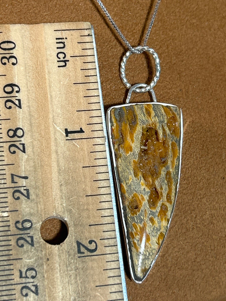 Petrified Wood Pendant Necklace by Dezbah Stumpff (Copy)