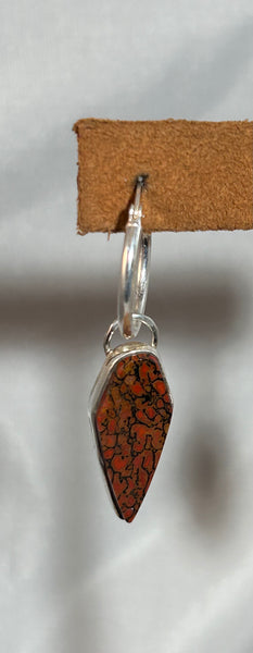 Fossilized Dinosaur Bone Earrings by Dezbah Stumpff