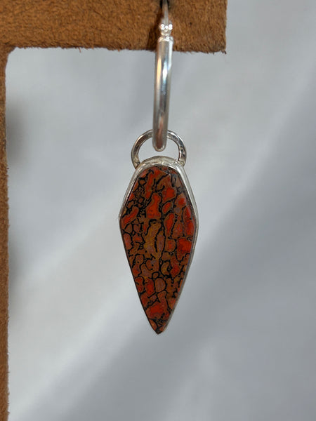 Fossilized Dinosaur Bone Earrings by Dezbah Stumpff