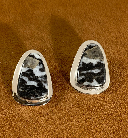 Zebra Stone Earrings by Marie Jackson