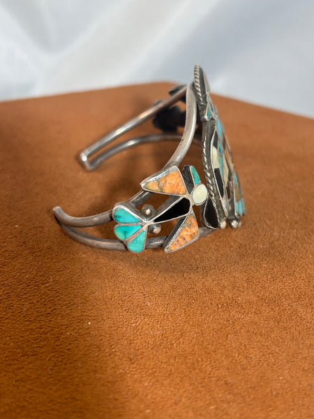 Vintage Knifewing Inlay Cuff (attributed to Frank Vacit 1930s)