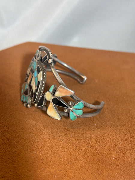 Vintage Knifewing Inlay Cuff (attributed to Frank Vacit 1930s)