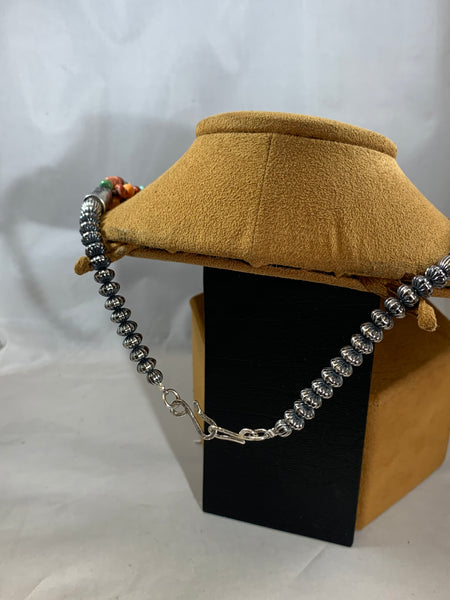 Five Strand Spiny Oyster Necklace by Mary Teller