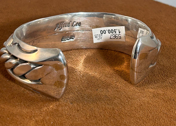 Stamped Rope Cuff by Alfred Lee Senior and Junior