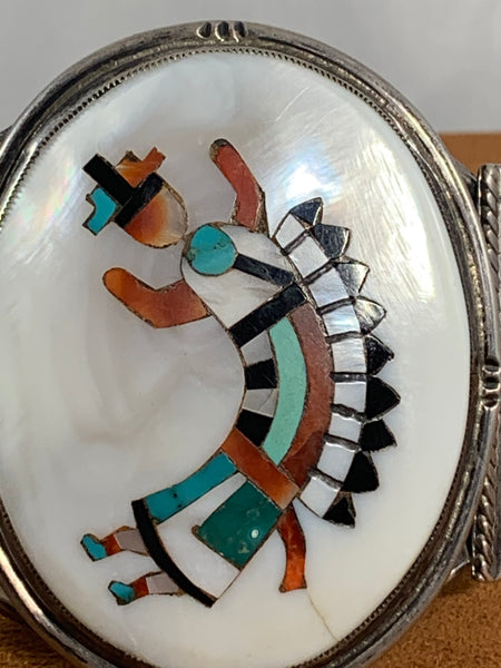 Vintage Zuni Rainbow Man Cuff by Lambert Homer Sr. (1930)