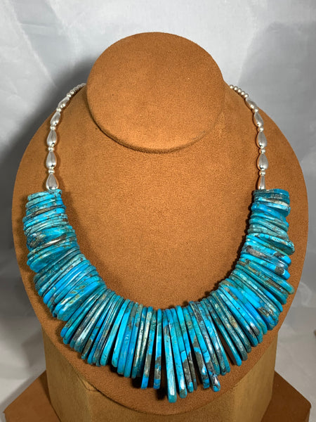 Tab Kingman Turquoise Necklace by Kevin Ray Garcia