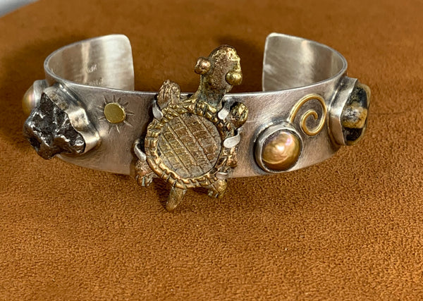 Antique Turtle and Meteorite by Victoria Maase Stoll
