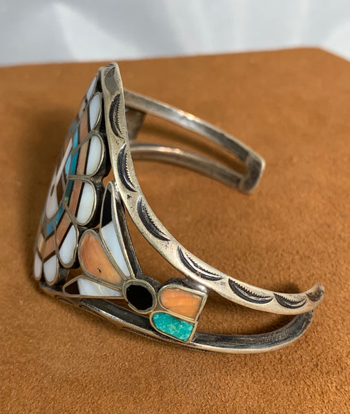 Vintage Sunface Zuni Cuff
