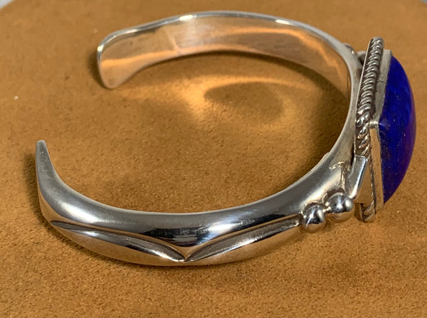 Lapis Sterling Silver Cuff by Albert Lee
