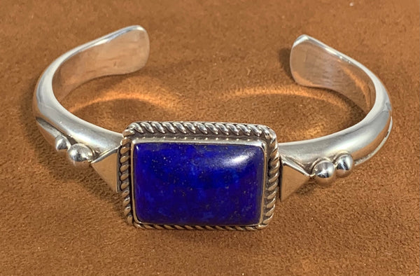Lapis Sterling Silver Cuff by Albert Lee
