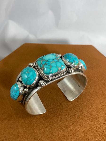 Pilot Mountain Five Stone Cuff by Bruce Eckhardt