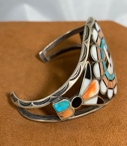 Vintage Sunface Zuni Cuff