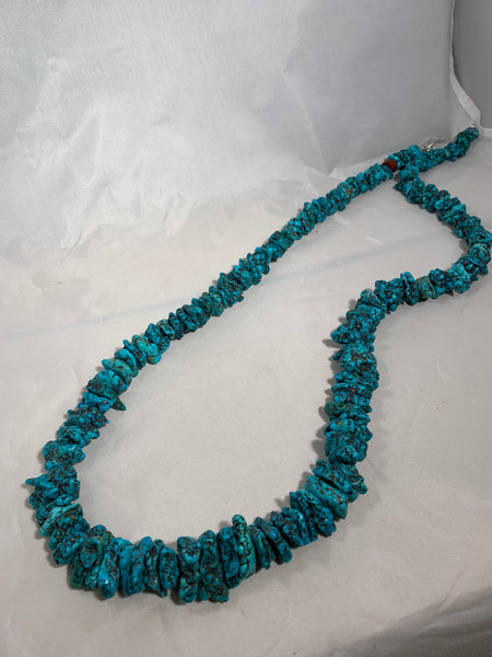 Lone Mountain Turquoise 32” Necklace by Kevin Ray Garcia