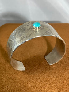Wide Band Turquoise Cuff by Clif Doran