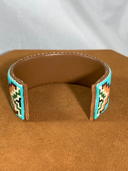 Classic Rug Turquoise  Design Cuff by Pamela Chappell
