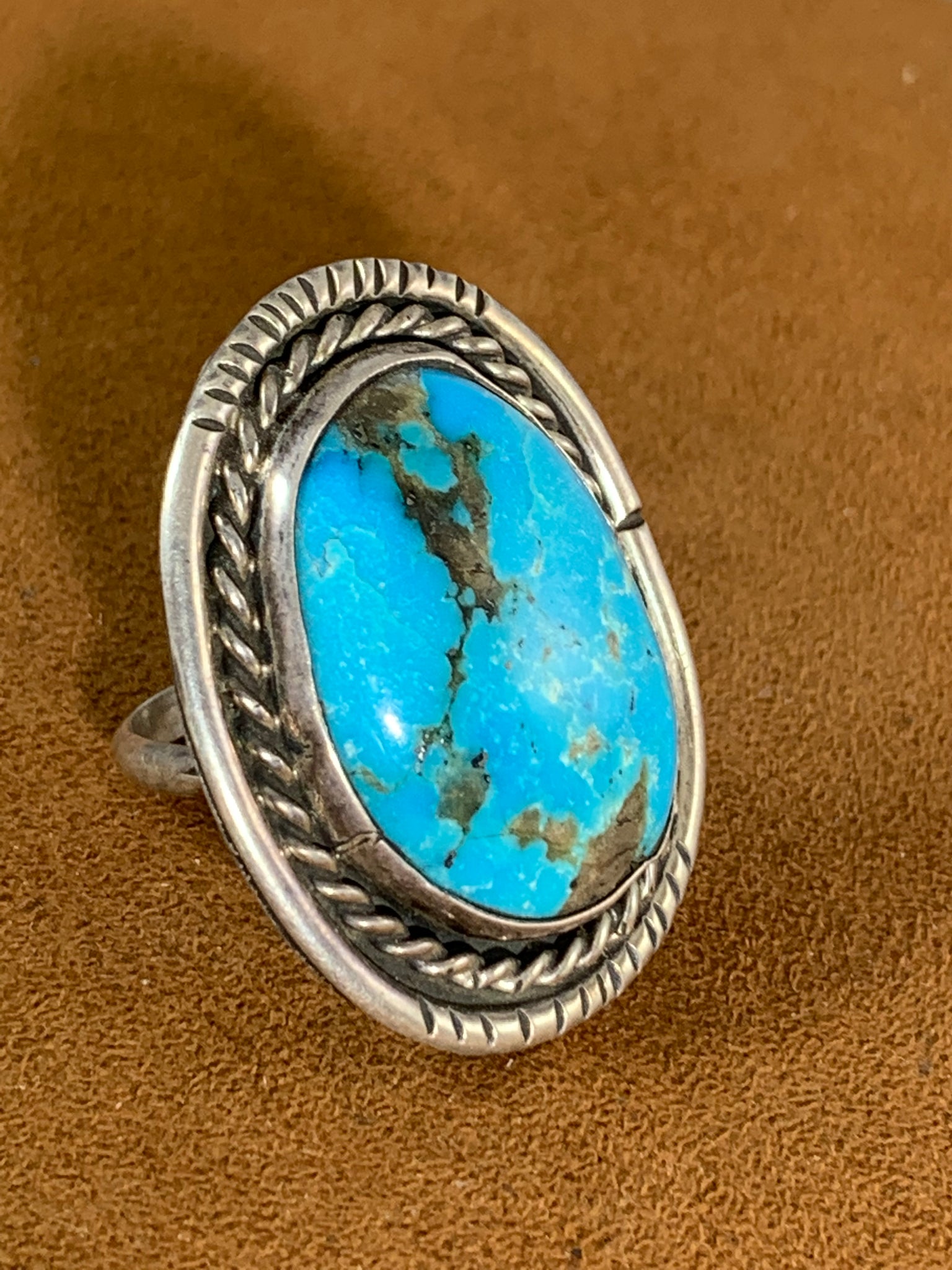 Pooja Handmade Jewelry Blue Copper Turquoise Ring, 925 Solid Silver Ring,  India | Ubuy