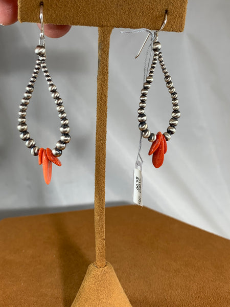 Hoop Spiny Oyster Earrings by Kevin Randall Sterling