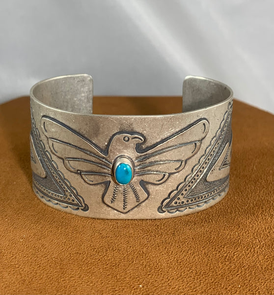 Thunderbird Turquoise Cuff by Don Lucas