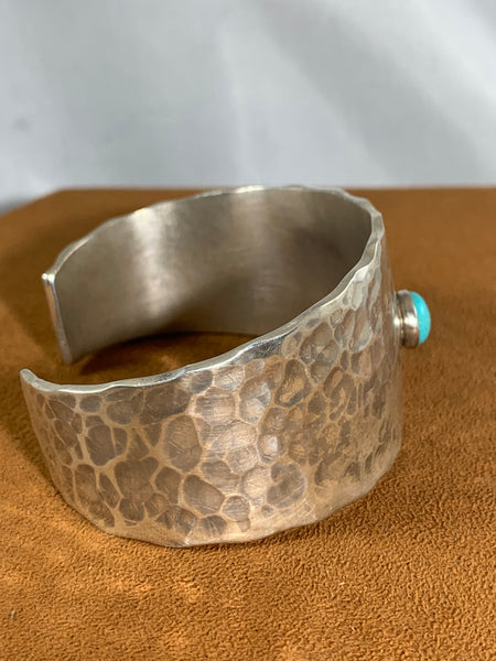 Wide Band Turquoise Cuff by Clif Doran