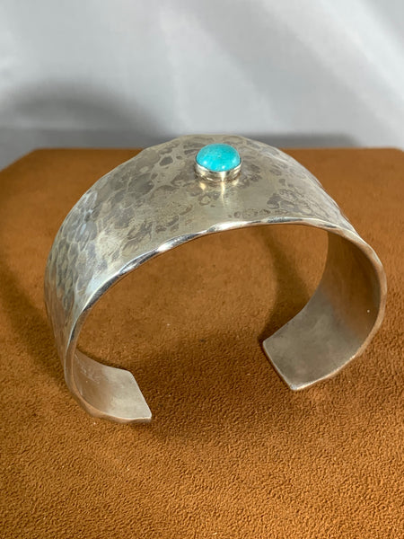 Wide Band Turquoise Cuff by Clif Doran