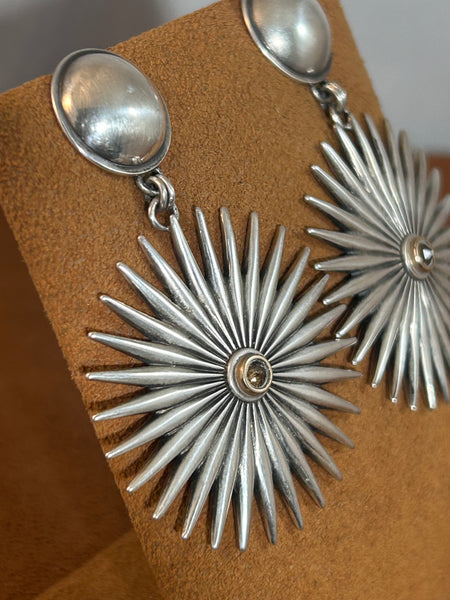 Yellow Diamond Spur Earrings by Dennis Hogan