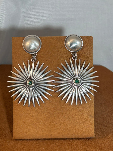 Emerald Spur Earrings by Dennis Hogan