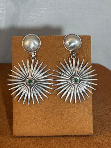 Emerald Spur Earrings by Dennis Hogan
