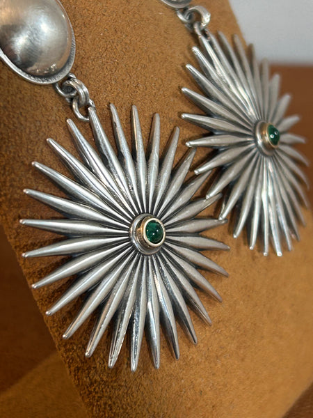 Emerald Spur Earrings by Dennis Hogan