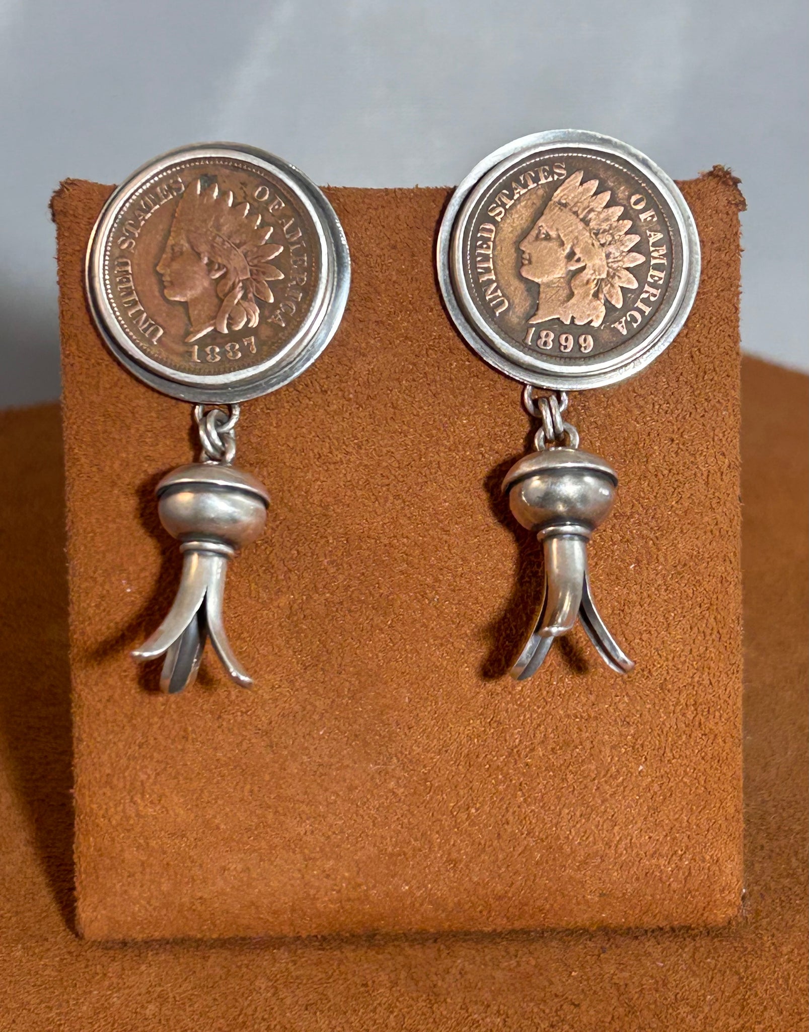 Vintage Penny Blossom Earrings by Dennis Hogan