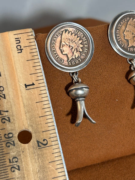 Vintage Penny Blossom Earrings by Dennis Hogan