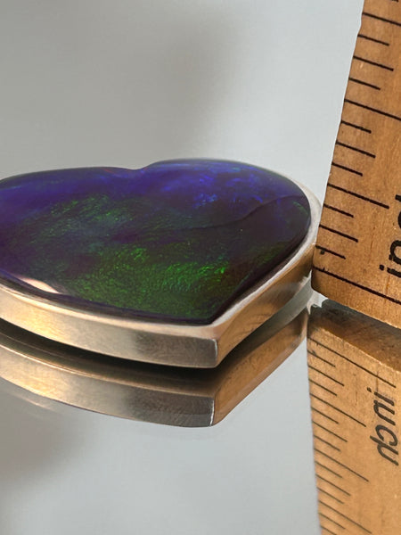 Dark Opal Pendant by Gloria Sawin and John Hull