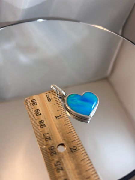 Blue Opal Pendant by Gloria Sawin and John Hull