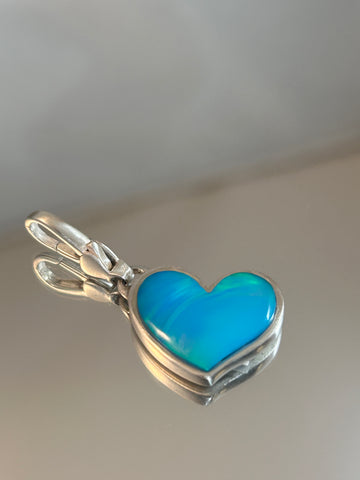 Small Blue Opal Pendant by Gloria Sawin and John Hull
